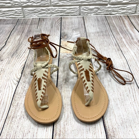 Maurices Faux Leather Lace Up Ara Sandals - Picture 2 of 5